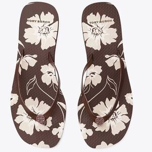 NWT Tory Burch Flip Flop Sandals Size 6 (Moka Falls)